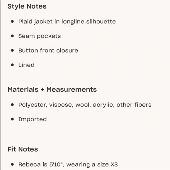 NEW Free People Adore You Plaid Jacket Wool Trench Pea Coat in brown - Picture 4 of 7